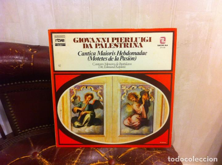 Disques de vinyle: LP. COLECCI&Oacute;N RTVE. N&ordm; 82. PALESTRINA. MOTETES DE LA PASI&Oacute;N....