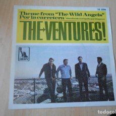 Discos de vinilo: VENTURES, THE, SG, THEME FROM ”THE WILD ANGELS” + 1, AÑO 1967. Lote 292545843