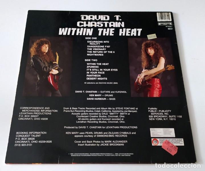 Discos de vinilo: LP DAVID T. CHASTAIN - WITHIN THE HEAT - Foto 2