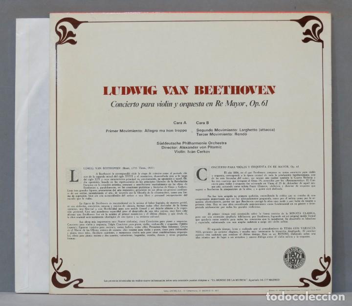Discos de vinilo: LP. BEETHOVEN. COLECCION RTVE 4 - Foto 2