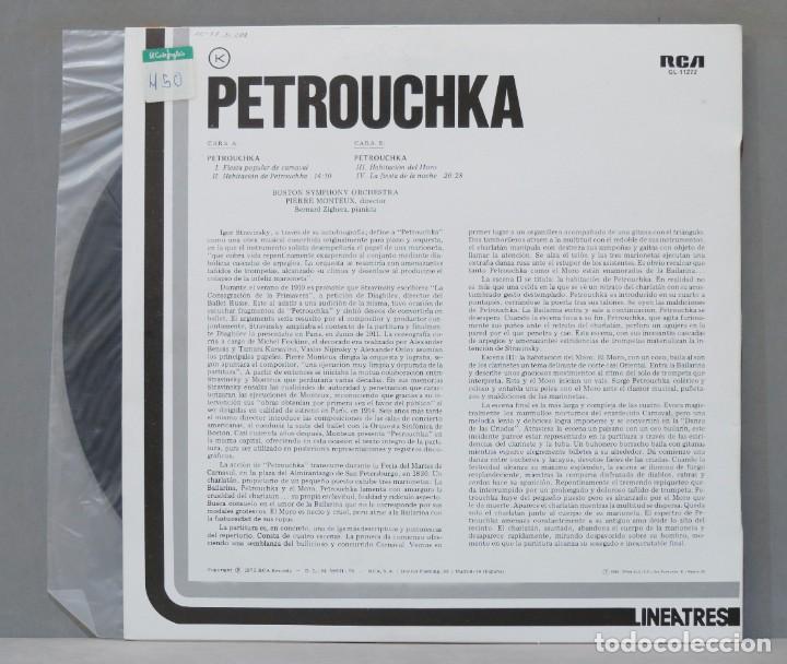 Discos de vinilo: LP. PETROUCHKA. STRAVINSKY. MONTEUX - Foto 2
