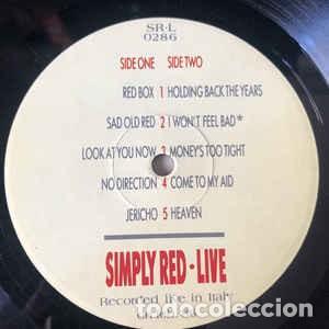 Discos de vinilo: Simply Red Live LP Live 1986 EXC+ - Foto 6