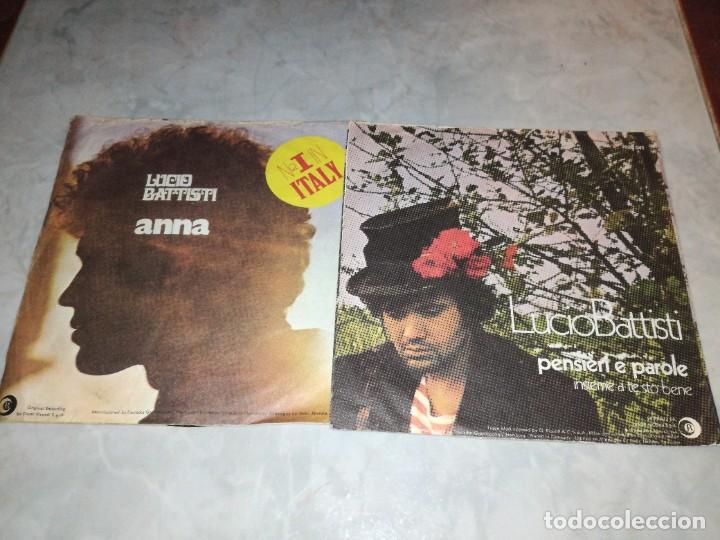 Dischi in vinile: LOTE DE 2 SINGLES DE LUCIO BATTISTI