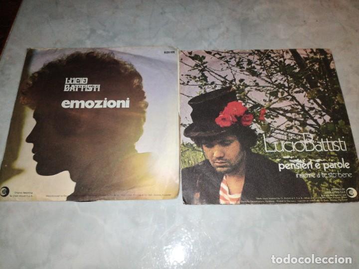 Discos de vinilo: LOTE DE 2 SINGLES DE LUCIO BATTISTI - Foto 2