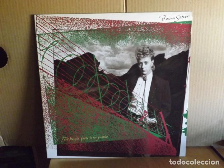 Discos de vinilo: BRIAN SETZER ----- THE KNIFE FEELS LIKE JUSTICE - Foto 1