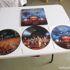 Discos de vinilo: IRON MAIDEN. 3 LP PICTURE DISC. ROCK IN RIO. EDICIÓN ORIGINAL EU DEL 2002. Lote 293249178
