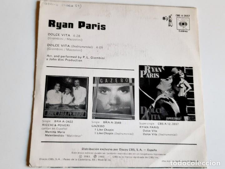 Discos de vinilo: DISCO VINILO 45 RPM RYAN PARIS - Foto 2 - 293272873