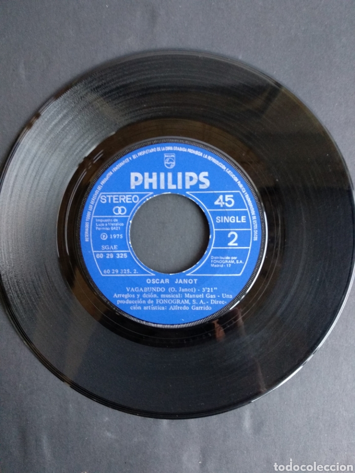 Discos de vinilo: *OSCAR JANOT, LISA, VAGABUNDO, 1975 - Foto 3