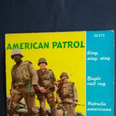 Discos de vinilo: *AMERICAN PATROL, SING SING SING, 1959. Lote 293304948