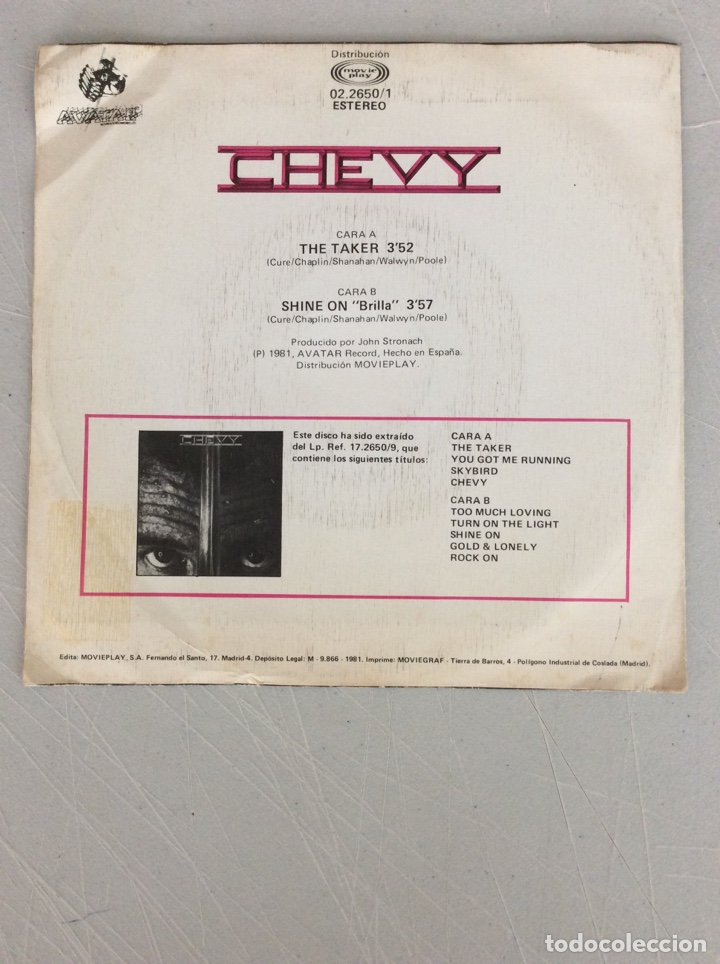 Discos de vinilo: Chevy. The take. - Foto 2
