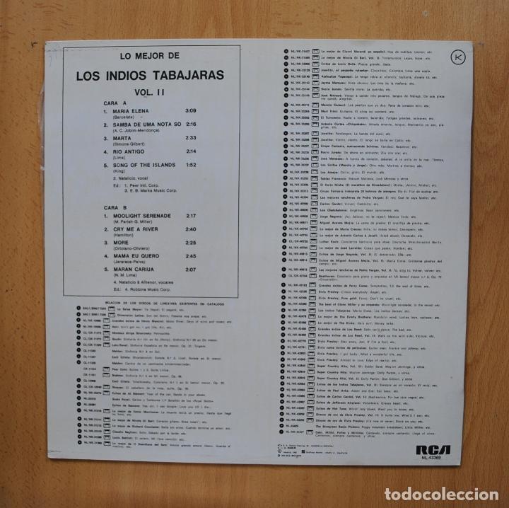 Discos de vinilo: LOS INDIOS TABAJARAS - LO MEJOR DE LOS INDIOS TABAJARAS VOL II - LP - Foto 2