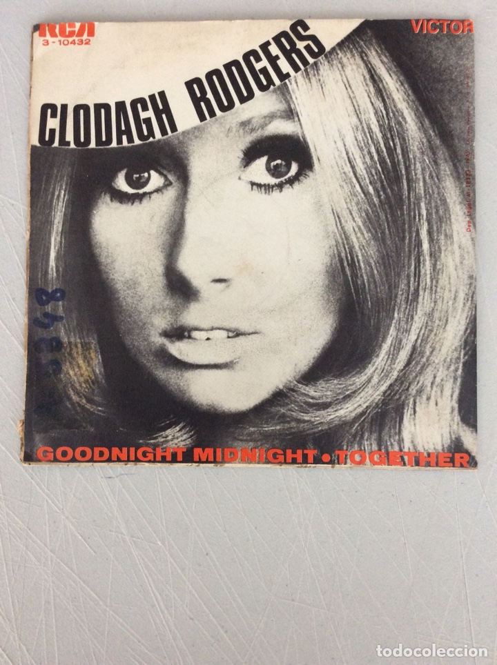 Discos de vinilo: Clodagh Rodgers. Goodnight midnight. Together - Foto 2