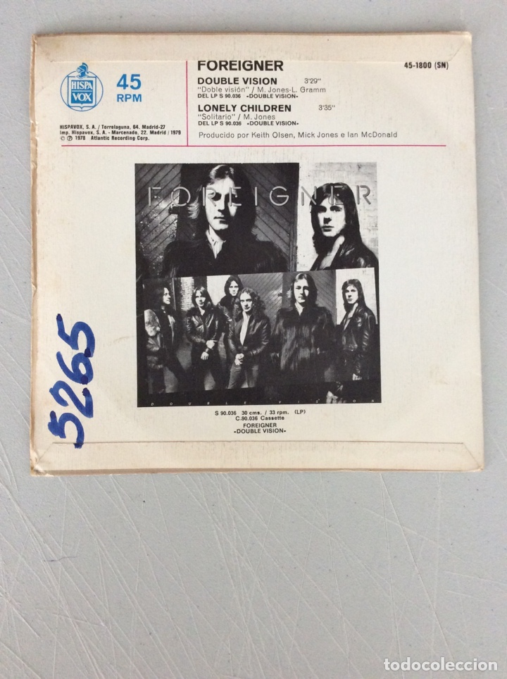 Discos de vinilo: Foreigner. Double vision. - Foto 2
