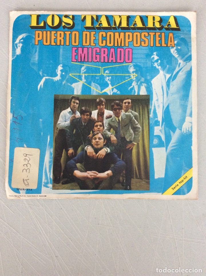 Discos de vinilo: Los Tamara. Puerto de Compostela. Emigrado. - Foto 2