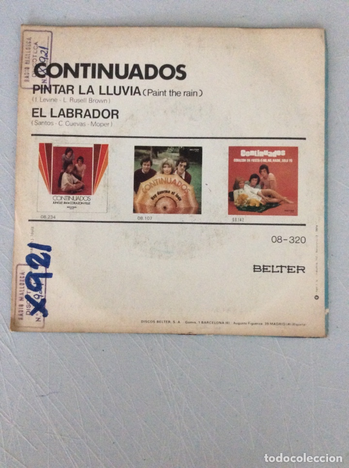 Discos de vinilo: Continuados. Pintar la lluvia. El labrador - Foto 2