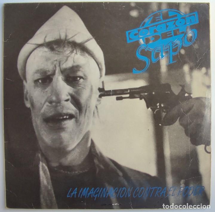 Discos de vinilo: EL CORAZ&Oacute;N DEL SAPO &lrm;- LA IMAGINACI&Oacute;N CONTRA EL PODER LP 1994 1&ordf; EDICION CON LIBRETO PUNK HARDCORE - Foto 1