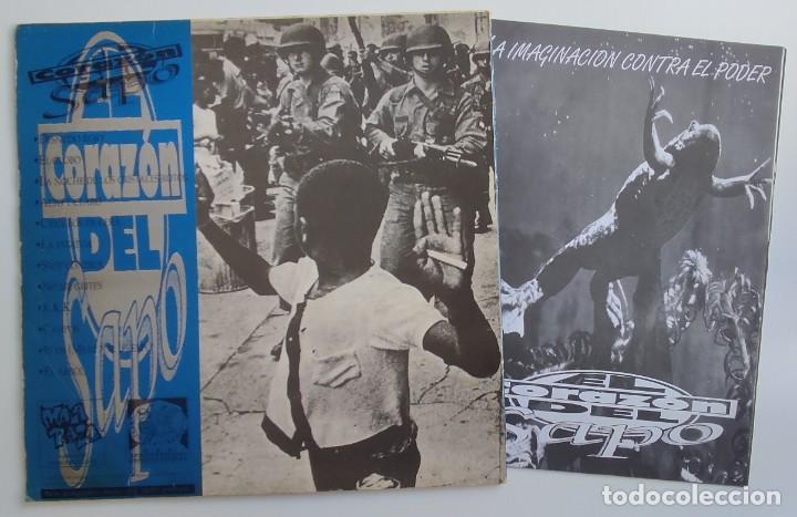 Discos de vinilo: EL CORAZ&Oacute;N DEL SAPO &lrm;- LA IMAGINACI&Oacute;N CONTRA EL PODER LP 1994 1&ordf; EDICION CON LIBRETO PUNK HARDCORE - Foto 2