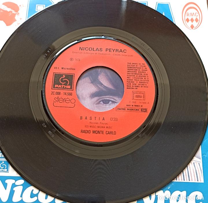 Discos de vinilo: SINGLE NICOLAS PEYRAC - BASTIA - 1978 - Foto 3