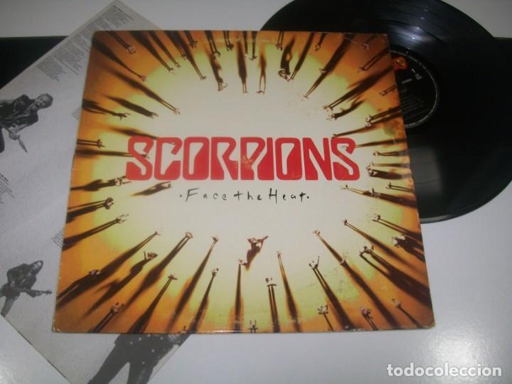 SCORPIONS -- FACE THE HEAT ..LP DE 1993 - EDICION ORIGINAL ESPAÑOLA - CON LETRAS - POLYGRAM (Música - Discos - LP Vinilo - Heavy - Metal)