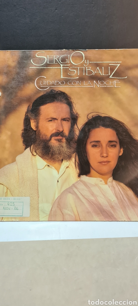 Discos de vinilo: LP Sergio y Estibaliz. Cuidado con la noche. - Foto 1