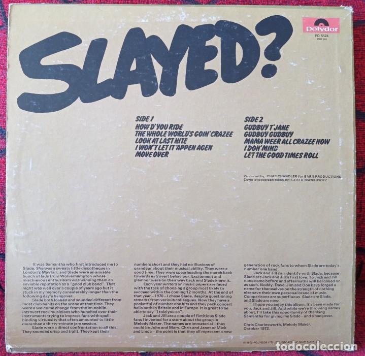 Discos de vinilo: SLADE ** Slayed ** VINILO ORIGINAL 1972 USA LP - Foto 2