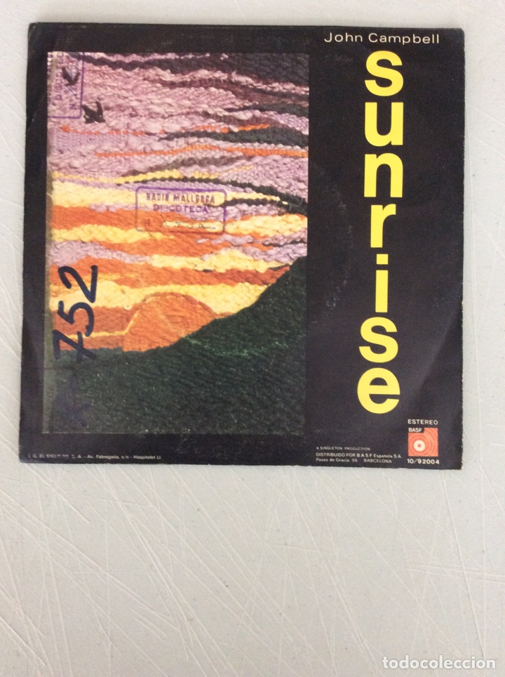 Discos de vinilo: John Campbell. Sunrise. - Foto 2