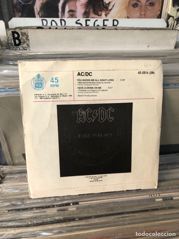 Discos de vinilo: ACDC you shook me all night long - Foto 2
