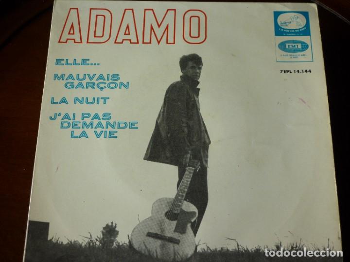 Dischi in vinile: ADAMO- ELLE- LA NUIT SINGLE 45 RPM- A&Ntilde;OS 60