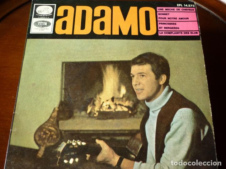 Dischi in vinile: ADAMO- UNE MECHE DE CHEVEUX- SINGLE 45 RPM- A&Ntilde;OS 60