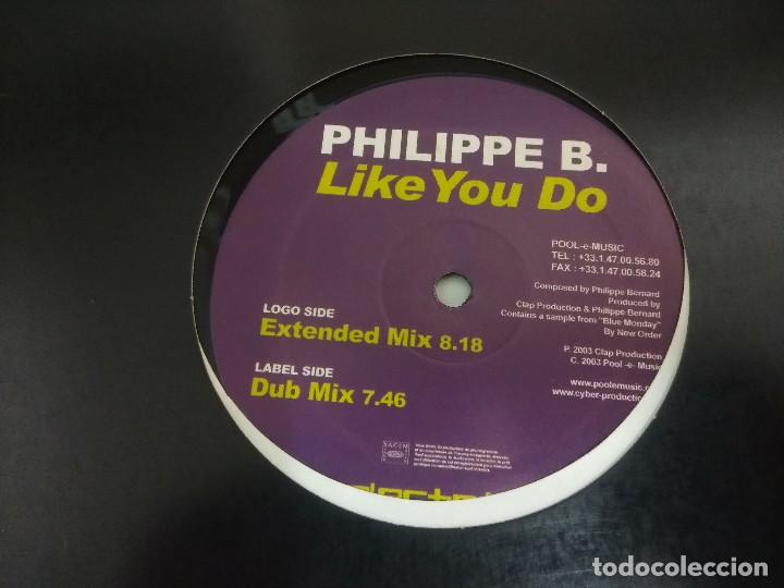 Discos de vinilo: PHILIPPE B./LIKE YOU DO. - Foto 4