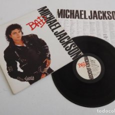 Discos de vinilo: MICHAEL JACKSON. LP. BAD. EDICIÓN ORIGINAL ESPAÑOLA DE 1987. Lote 293674993