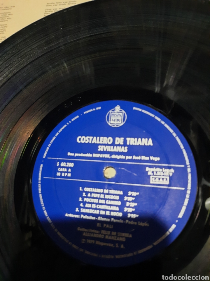 Discos de vinilo: El Pali - costalero de Triana - Foto 2