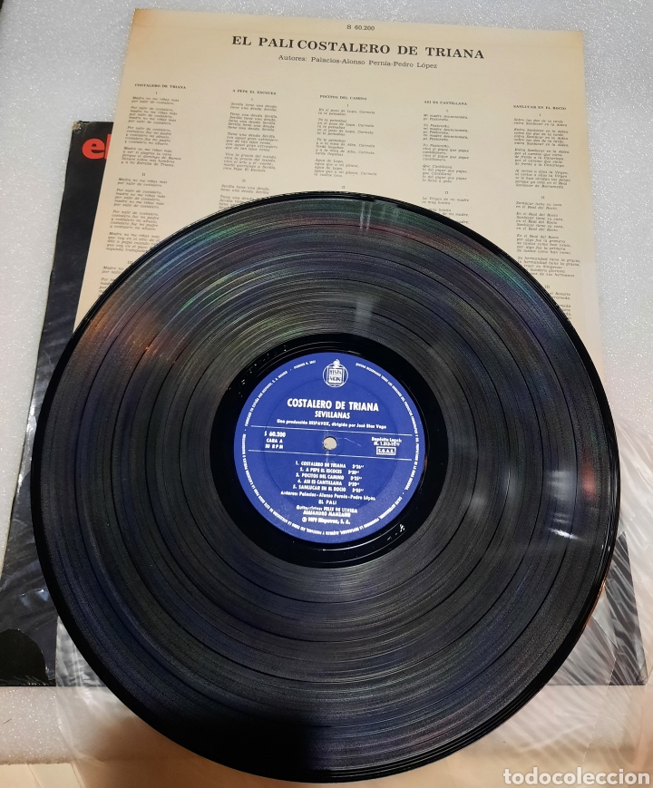 Discos de vinilo: El Pali - costalero de Triana - Foto 3