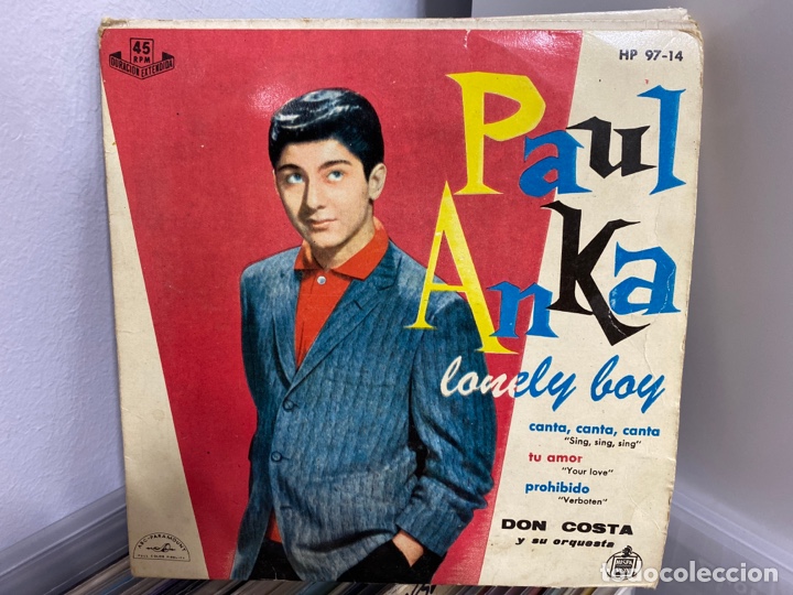 Discos de vinilo: Paul Anka - Lonely Boy (7&rdquo;, EP) - Foto 1