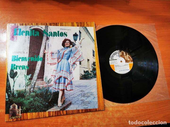 Vinyl records: ELENITA SANTOS Interpreta a Bienvenido Brens LP VINILO PROMO REPUBLICA DOMINICANA 1979 10 TEMAS