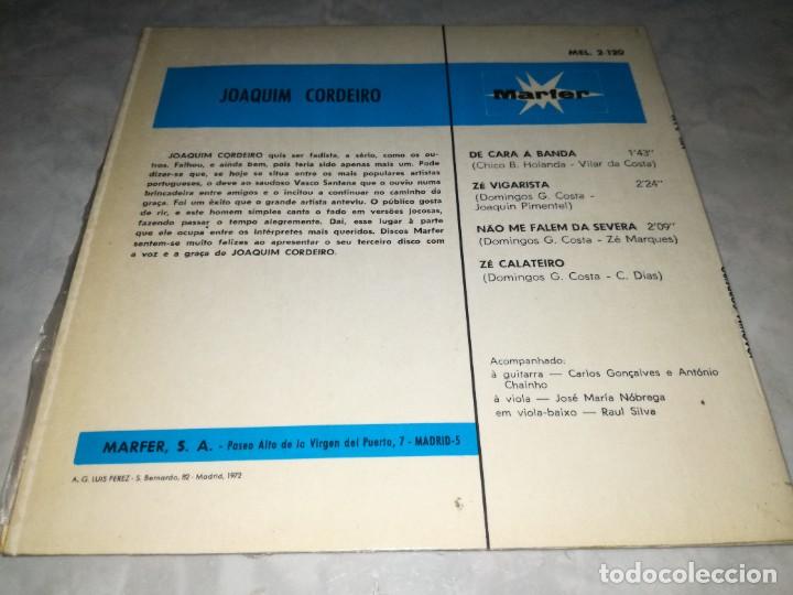 Discos de vinilo: JOAQUIM CORDEIRO-DA CARA A BANDA - Foto 2
