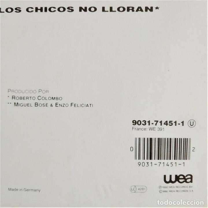 Discos de vinilo: MIGUEL BOSÉ - LOS CHICOS NO LLORAN, con encarte, EU 1990, wea– 9031-71451-1 (NM_NM) - Foto 3 - 293828638