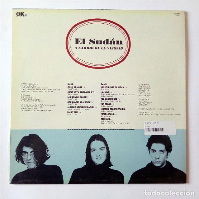 Discos de vinilo: LP EL SUD&Aacute;N - A CAMBIO DE LA VERDAD - OKAY 1992 - Foto 2