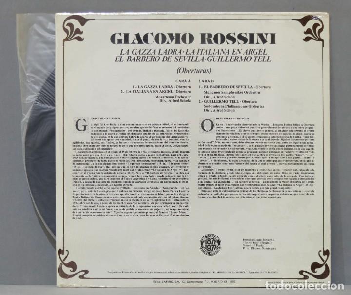 Discos de vinilo: LP. ROSSINI. COLECCION RTVE. 16 - Foto 2