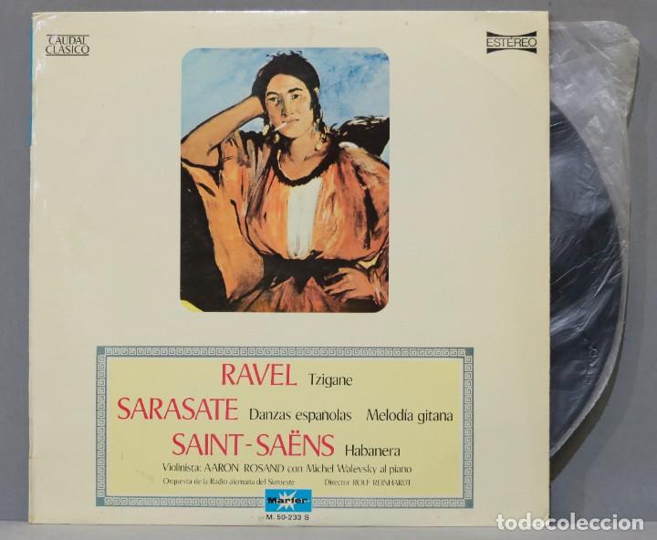 Discos de vinil: LP. Ravel. Sarasate. Saint-Sa&euml;ns