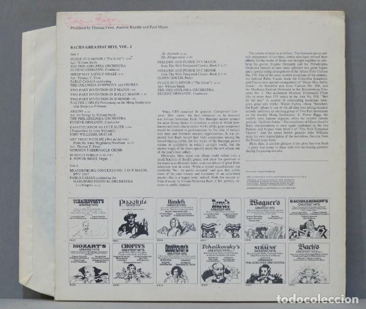 Discos de vinilo: LP. Bach&acute;s Greatest Hits Vol. 2 - Foto 2