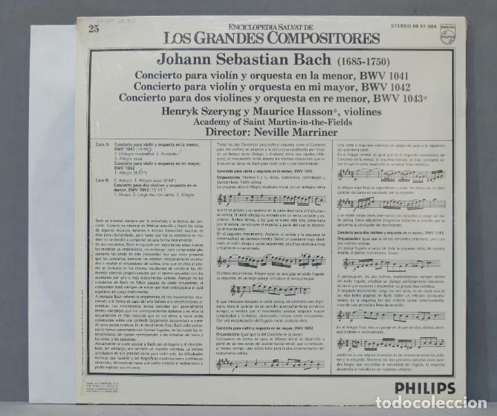 Discos de vinilo: LP. BACH. LOS GRANDES COMPOSITORES. 25 - Foto 2
