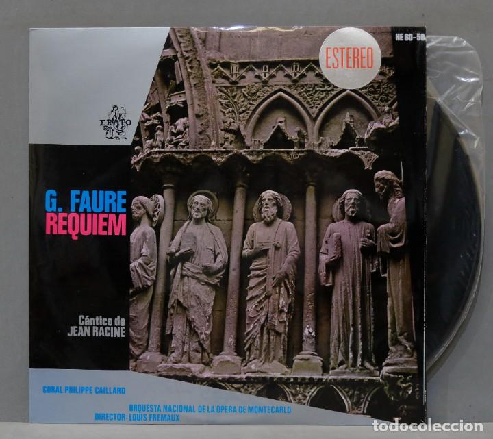 Discos de vinilo: LP. FAURE. REQUIEM. CANTICO DE RACINE - Foto 1