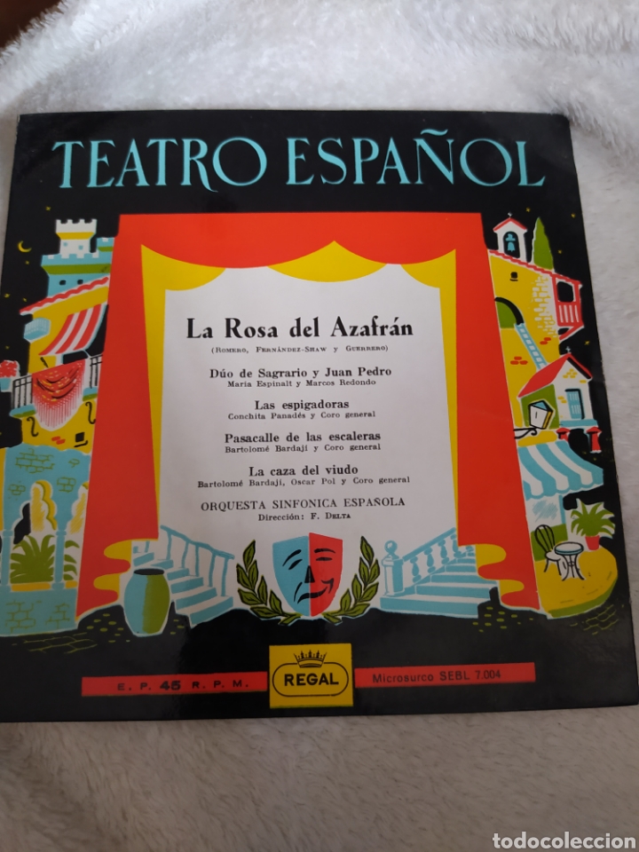 Discos de vinilo: TEATRO ESPA&Ntilde;OL- LA ROSA DEL AZAFR&Aacute;N. - Foto 1