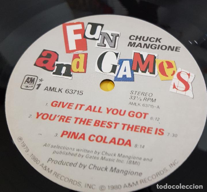Discos de vinilo: CHUCK MANGIONE - FUN AND GAMES - Foto 3