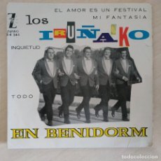 Discos de vinilo: LOS IRUÑA' KO - EN BENIDORM - MUY RARO EP ZAFIRO DE 1961 (DEMOSTRATION RECORD - NOT FOR SALE). Lote 294055868