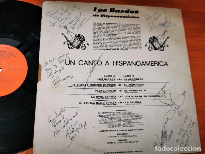 Vinyl-Schallplatten: LOS BARDOS DE HISPANOAMERICA Un canto a Hispanoamerica FIRMADO LP VINILO 1979 AUTOGRAFO 10 TEMAS