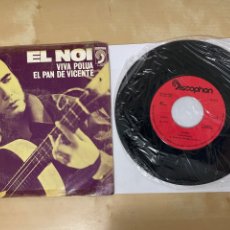 Discos de vinilo: EL NOI - VIVA POLUA / EL PAN DE VICENTE - SINGLE 7” SPAIN 1974 PROMO. Lote 294110718