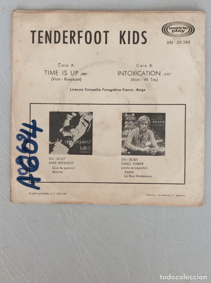 Discos de vinilo: Tenderfoot kids. Time is up - Foto 2