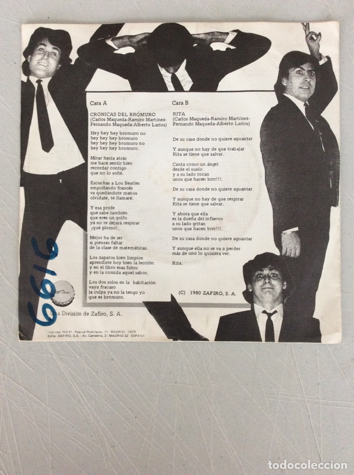 Discos de vinilo: Tacones. Cronicas de bromuro. - Foto 2